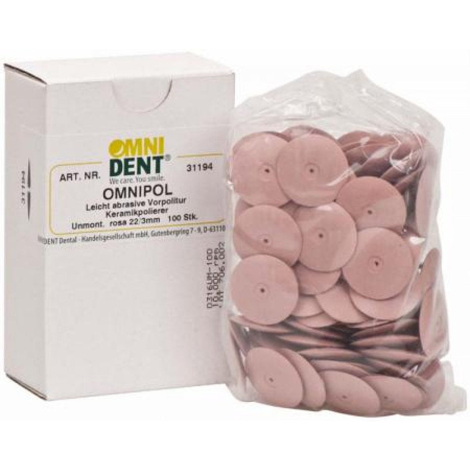 Omnipol ceramic 100 pieces pink, L 22/3