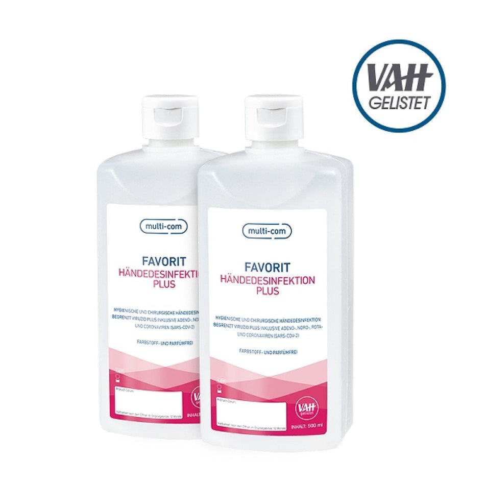 FAVORIT Hand Disinfectant Plus, bottle 500 ml