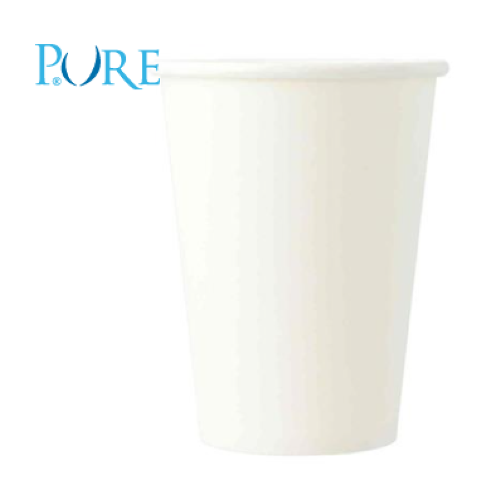 PURE paper drinking cups (PE-coated) 180ml - white - 20 x 50 pieces