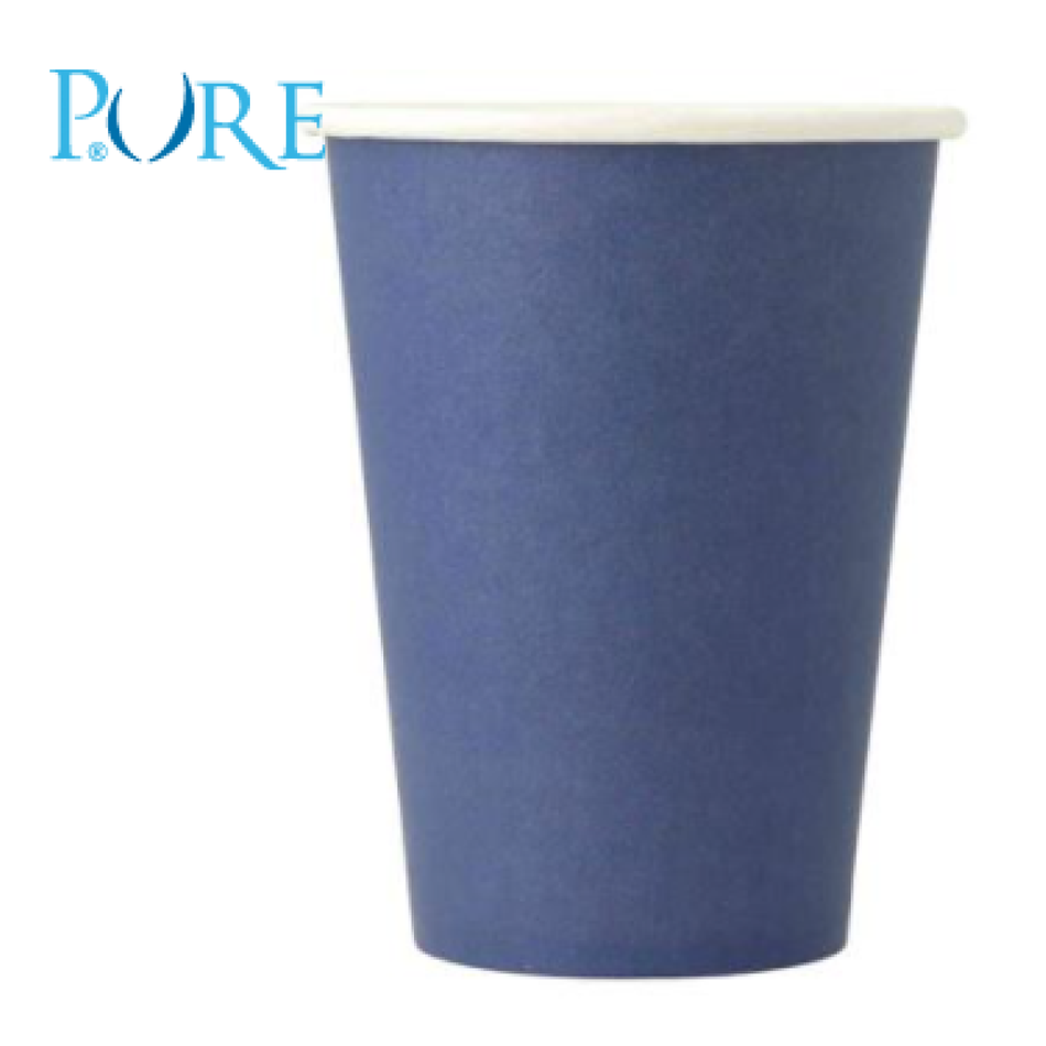 PURE paper drinking cups (PE-coated) 180ml - blue - 20 x 50 pieces