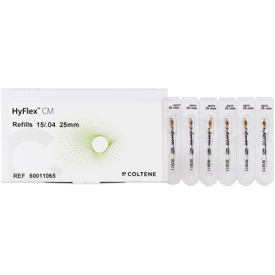 HyFlex CM NITI files, 15/.04, 25mm, pack of 6 pieces