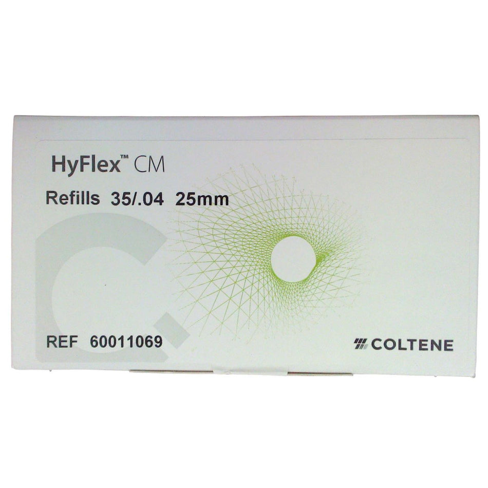 Hyflex CM NiTi files, 04/35, 25mm, pack of 6 pieces