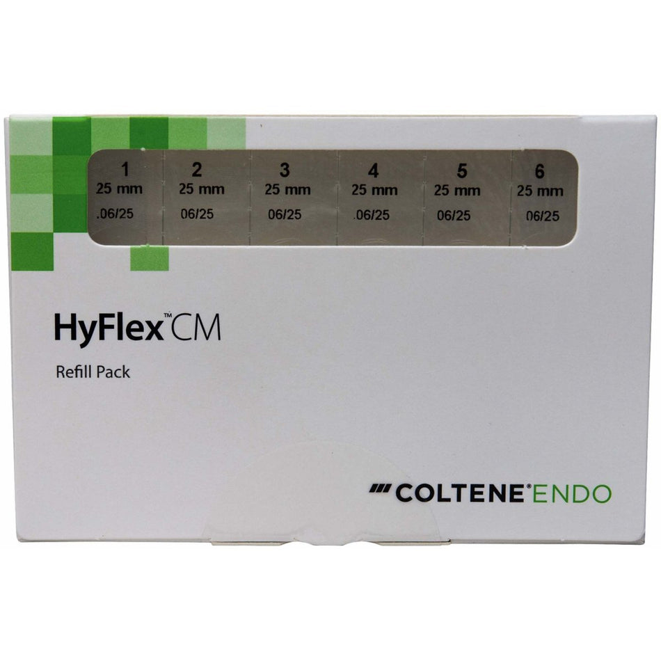 Hyflex CM NiTi files, 06/25, 25 mm, pack of 6 pieces