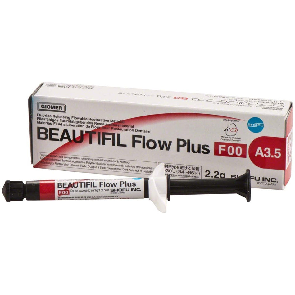 Beautifil Flow Plus F00, hybrid composite, A3.5, syringe of 2.2, g