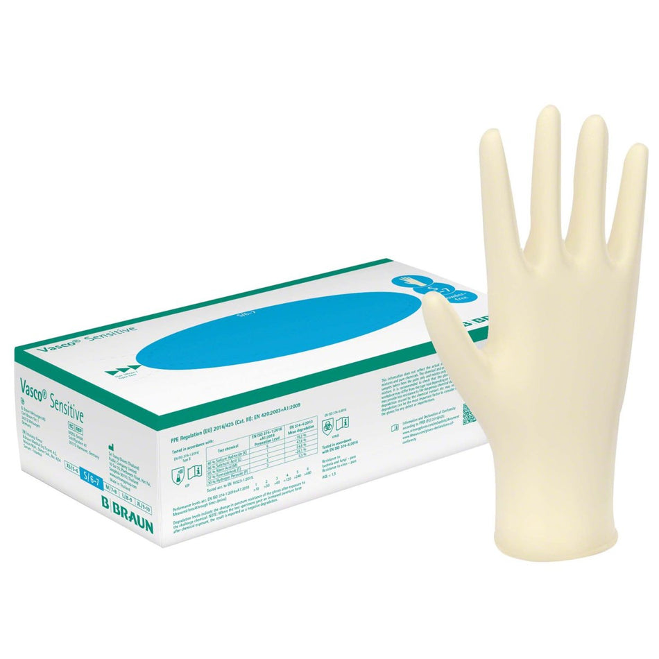 Vasco Sensitive examination gloves size S, 100 pieces