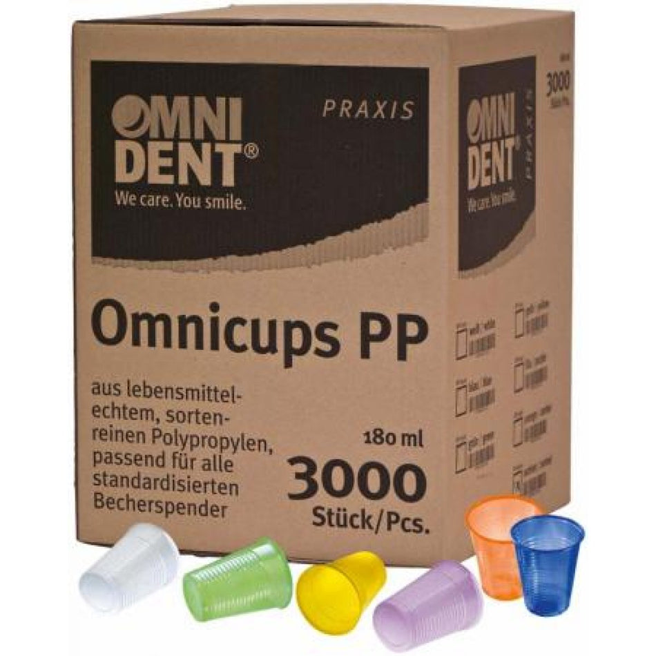 Omnicups PP assortment, sorted, box of 3000 pieces