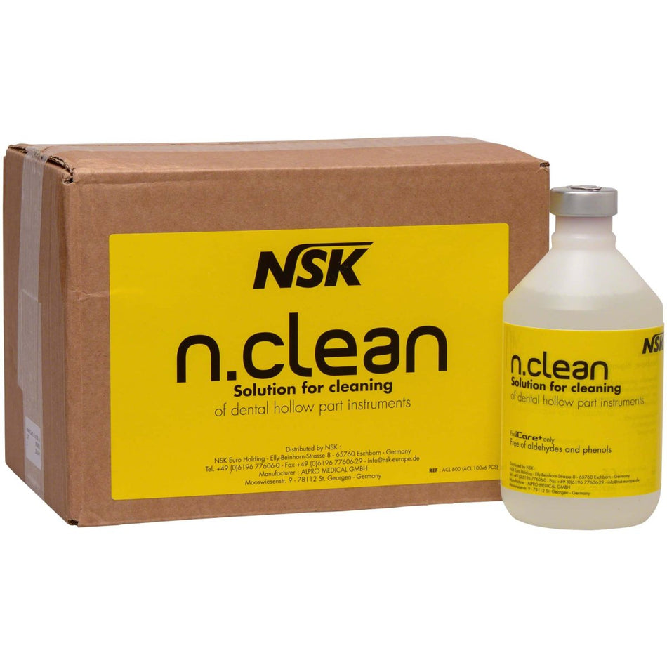 iCare+ n.clean cleaning fluid, 6 bottles of 500 ml each