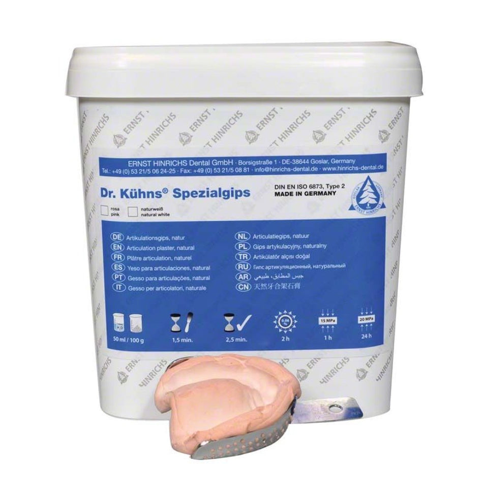 Dr. Kühns impression plaster pink bucket 10 kg