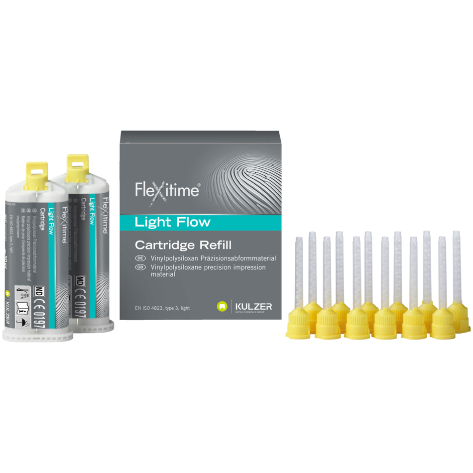 Flexitime Automix, Light Flow Refill, green, 2 cartridges of 50 ml each