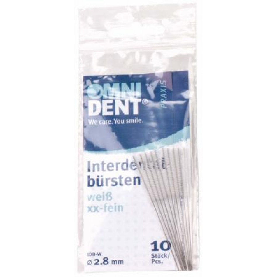 Interdental brushes 10 pcs. white, xx-fine