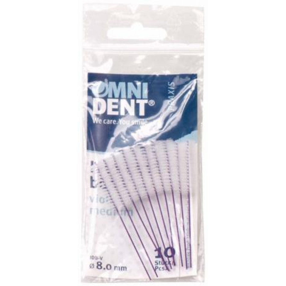 Interdental brushes 10 pcs. violet, medium