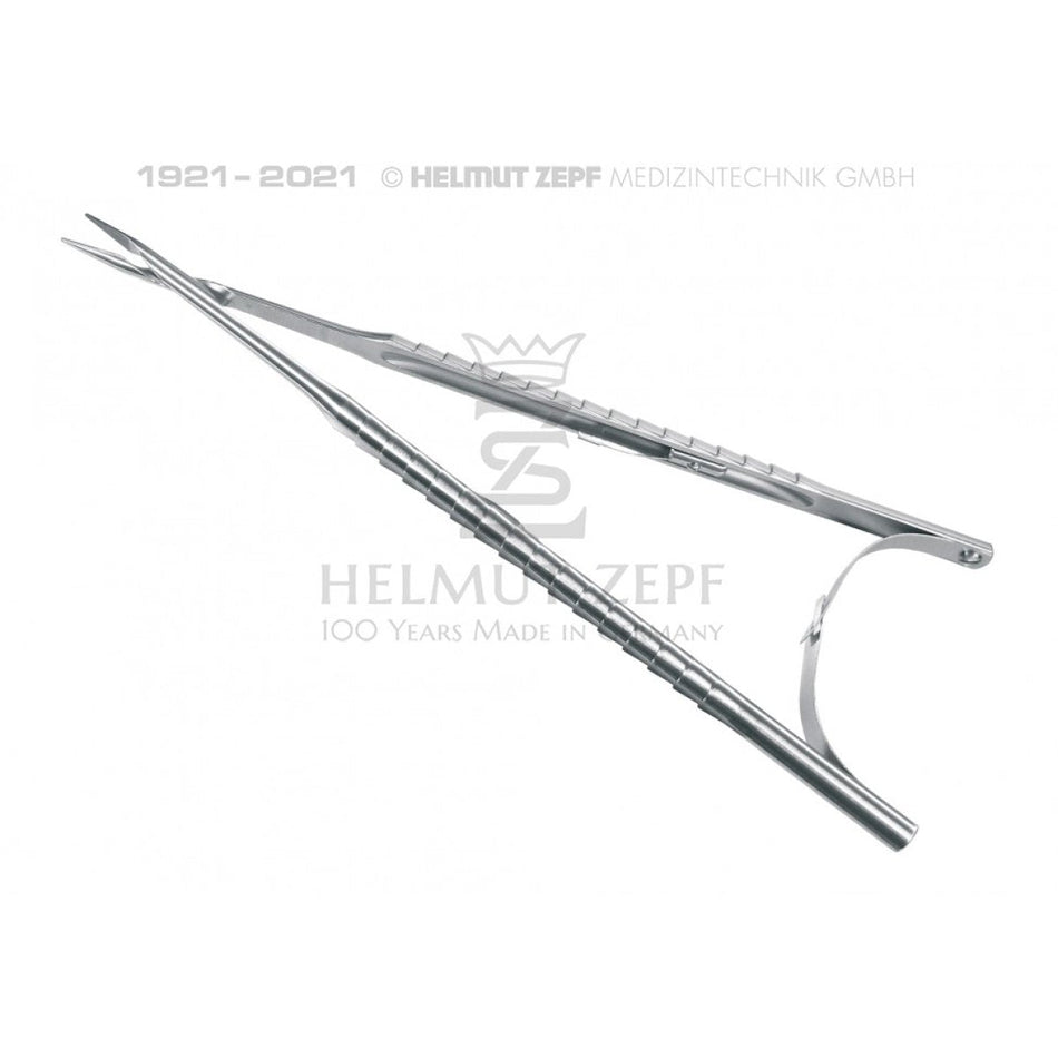 Needle holder, 17.5 cm, straight, according to ZEPF/Kirsch, TC, lock, double spring