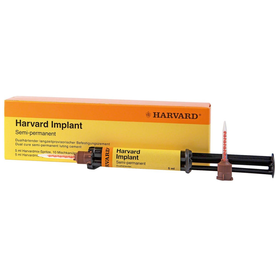 Harvard Implant Semi-Permanent, cement, dual-curing, syringe of 5 ml