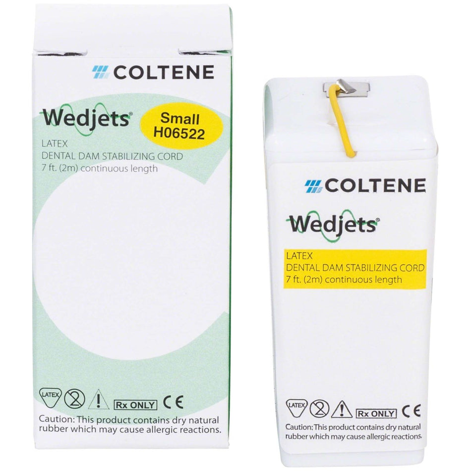 Hygenic Wedjets, latex, thin, yellow, roll of 2.3 m