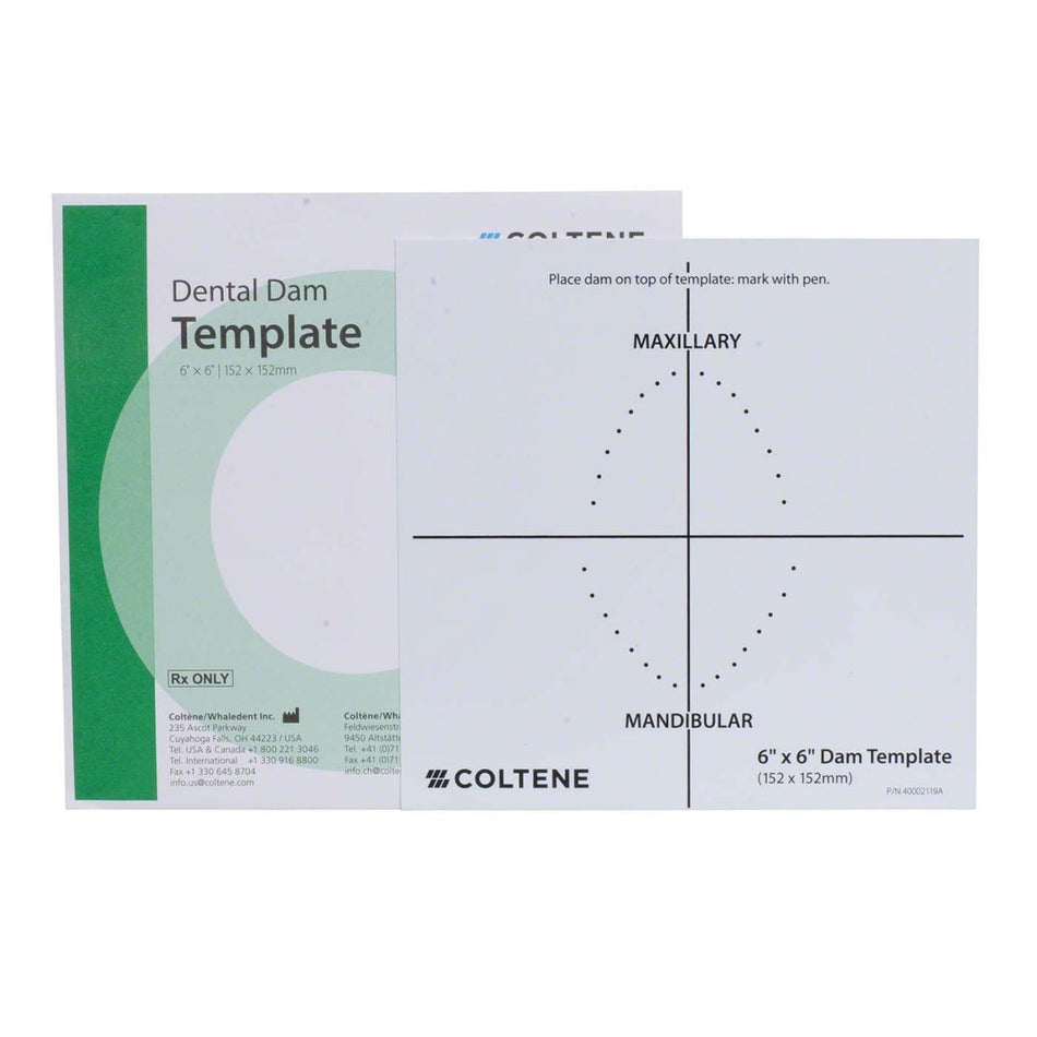 Hygenic rubber dam template for 152 mm, 1 piece