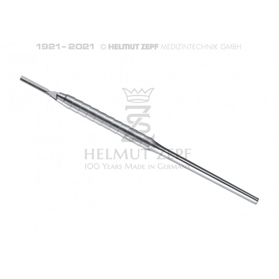 Scalpel handle, round, straight, ZEPF-Line, for blades No. 10 - 15