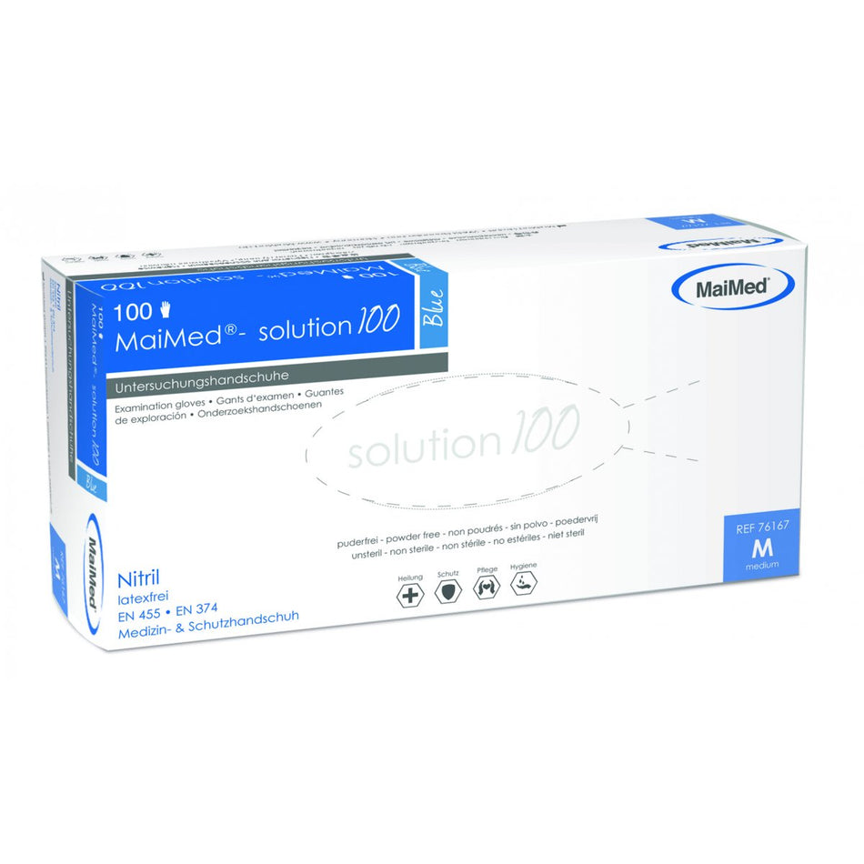 MaiMed Solution 100 blue pf size XS, non-sterile, 100 pieces