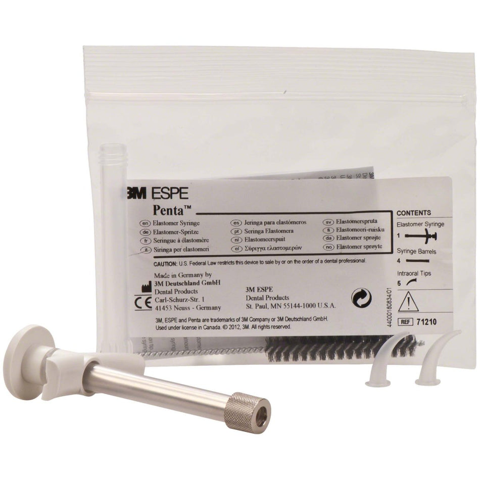 Penta elastomer syringe, set