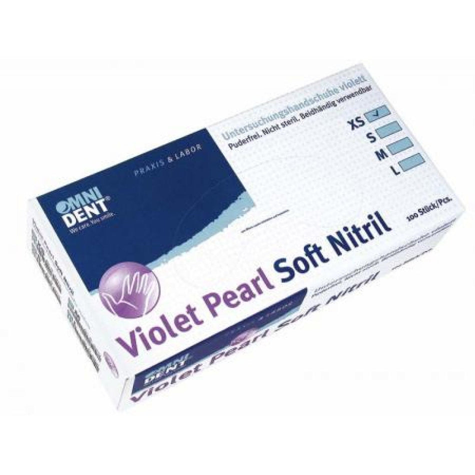 Violet Pearl Soft Nitrile Pack of 100 XS