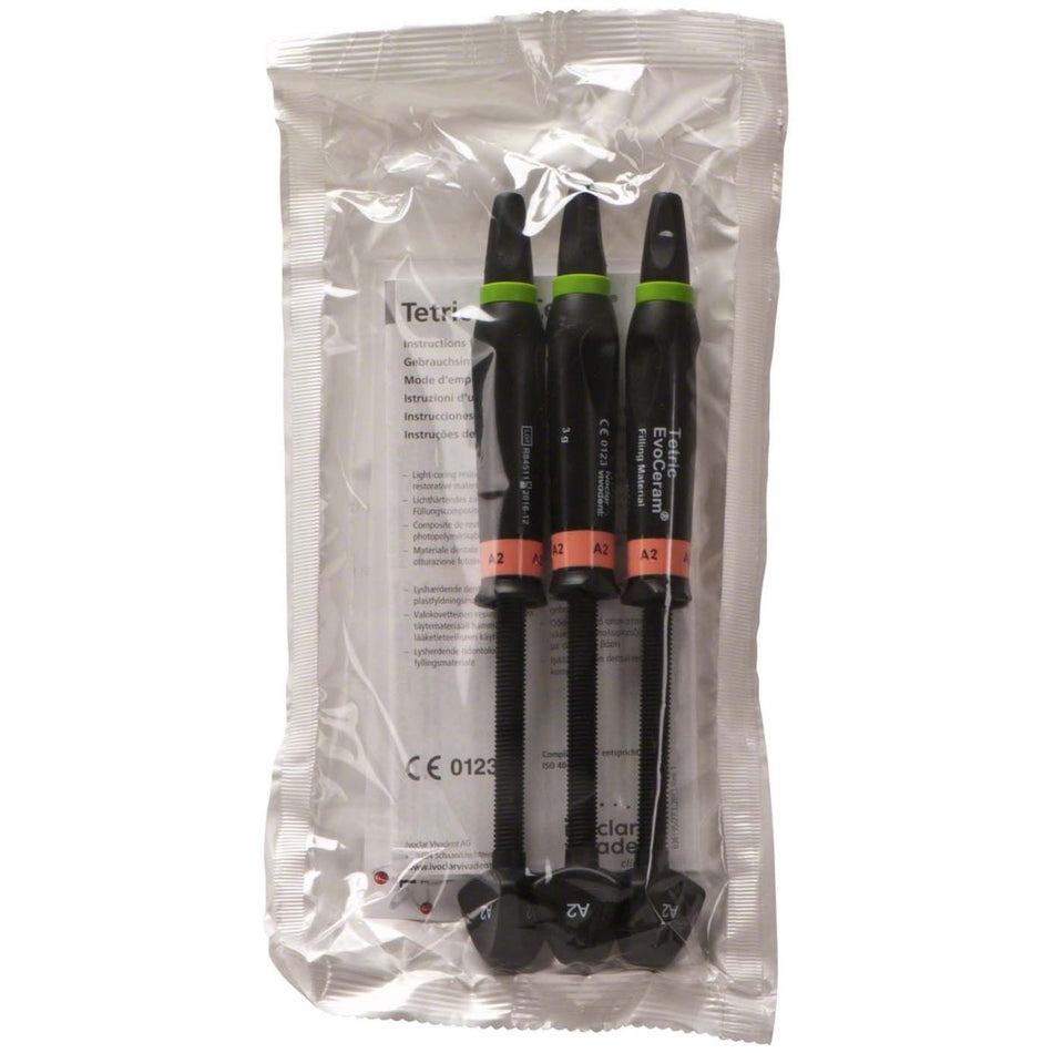 Tetric EvoCeram, A2, 3 syringes of 3 g each