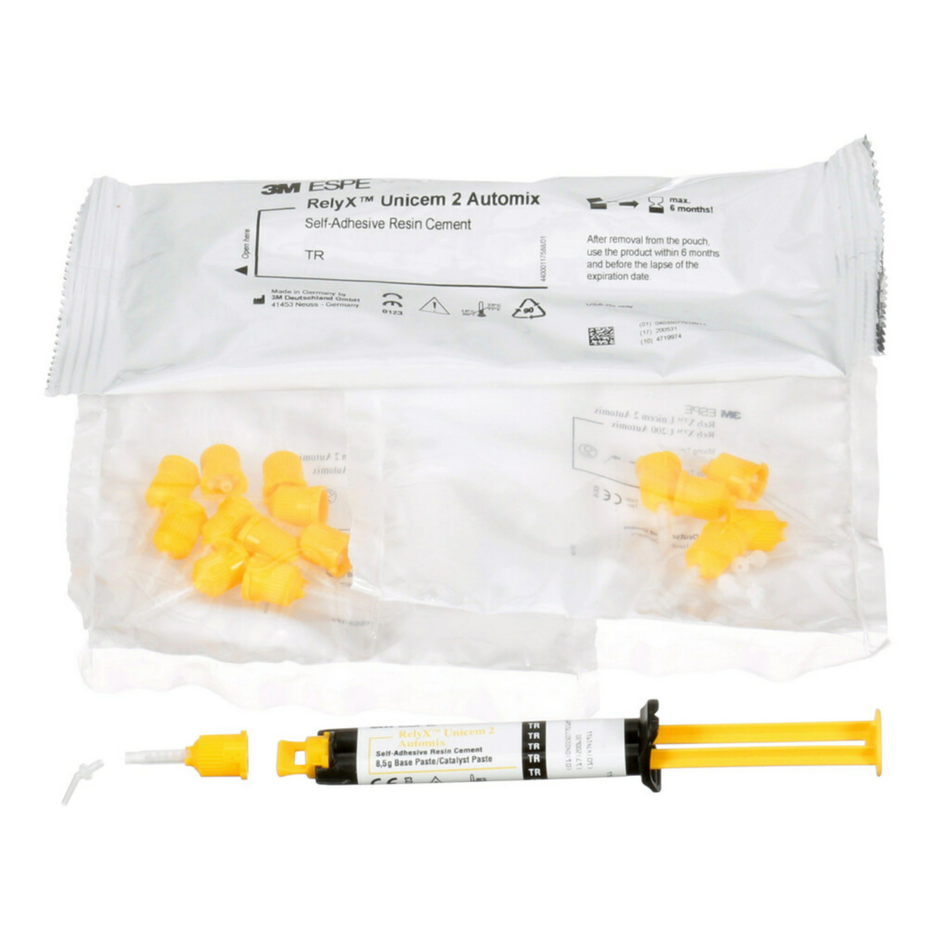 RelyX Unicem 2, composite luting cement, A3 opaque, syringe of 8.5 g