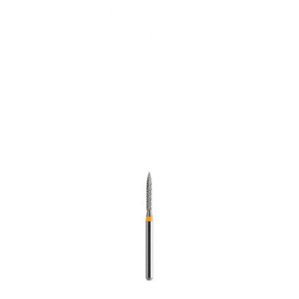 Carbide finisher, flame, ? 1.2 mm, with fine cross cut for composite, 500.314.249.FQ.012, pack of 10