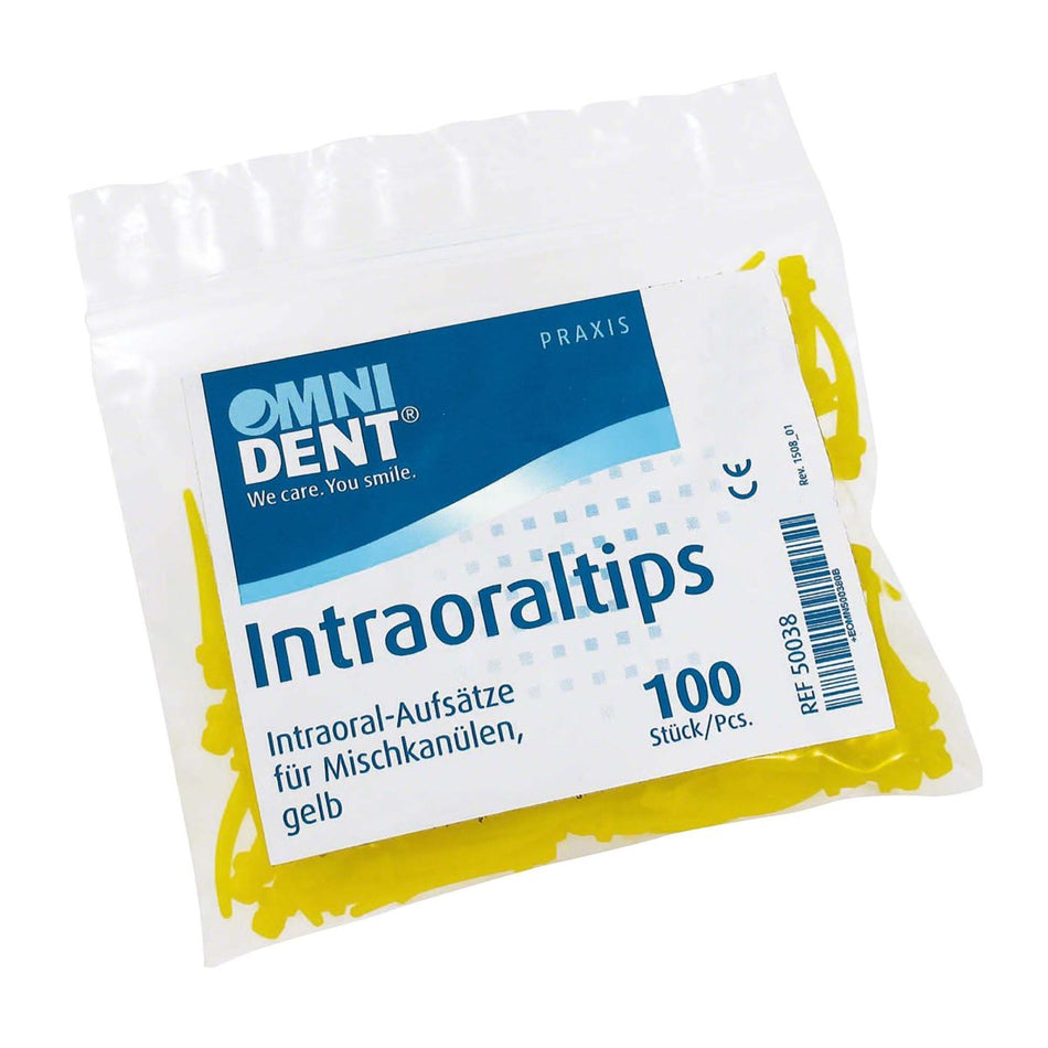 Intraoral tips, yellow, pack of 100