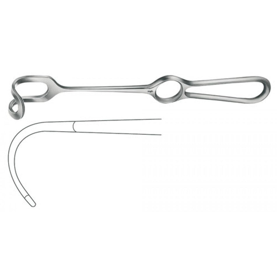 Kocher-Langenbeck retractor 55 x 11 mm 21.5 cm BT 361R, 1 piece