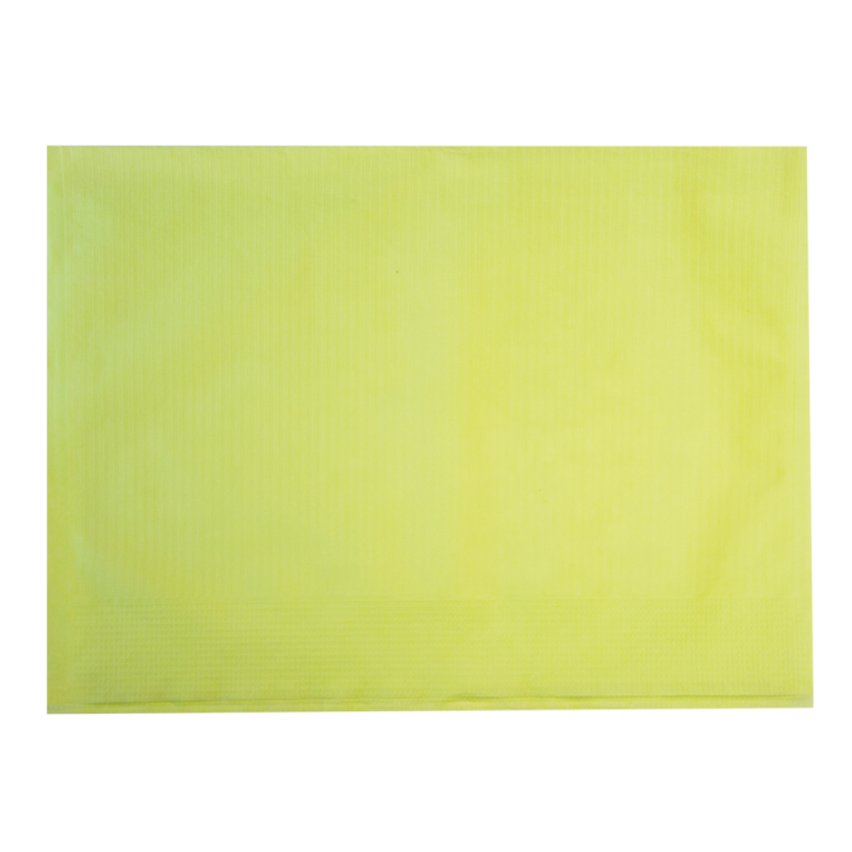 Headrest protectors - tissue / PE, coloured - lime, 175 pieces