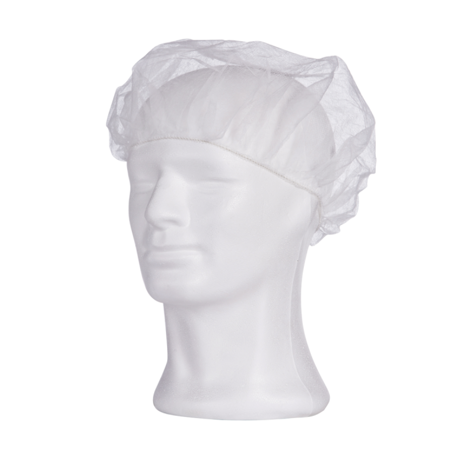 MED-COMFORT PP Beret Caps - White, XL, 100 pieces