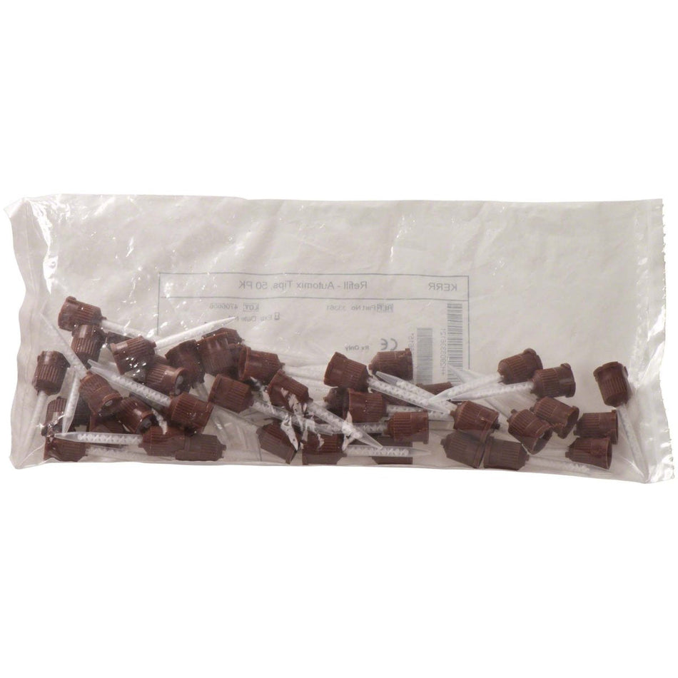 Temp Bond Automix Tips, brown, pack of 50