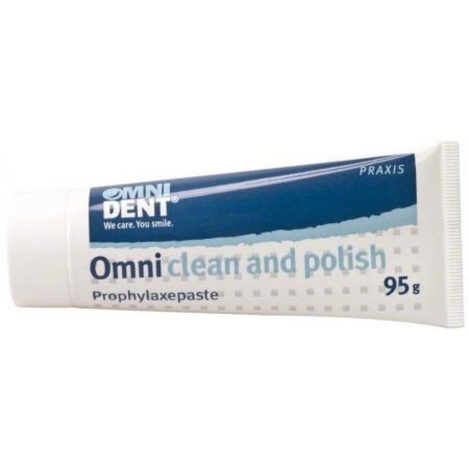 Omni clean and polish, RDA 40 fine, peppermint, pack of 95 g