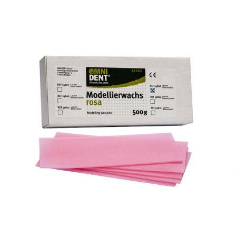 Modeling wax pink, medium, 1.5mm, pack 500g