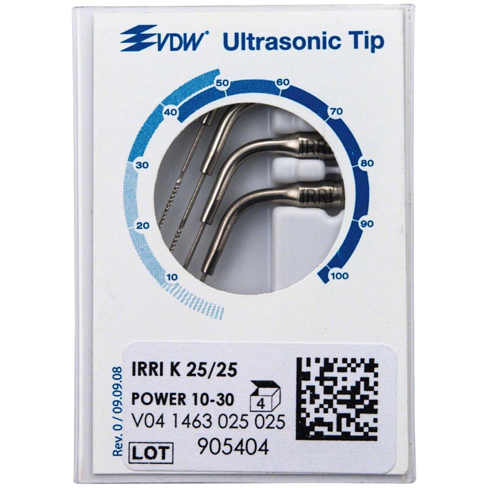 Ultrasonic files IRRI-K 25 mm ISO 025, pack of 4