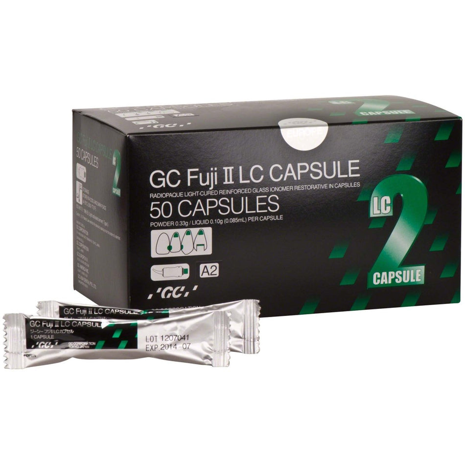 Fuji II LC capsules, A2, pack of 50 pieces