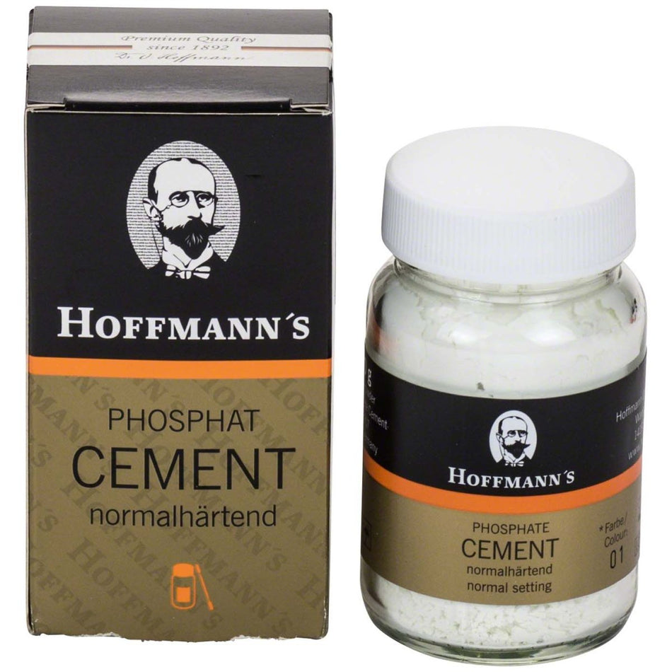 Hoffmann's Cement Powder, zinc phosphate cement, normal hardening, whitish, pack of 100 g