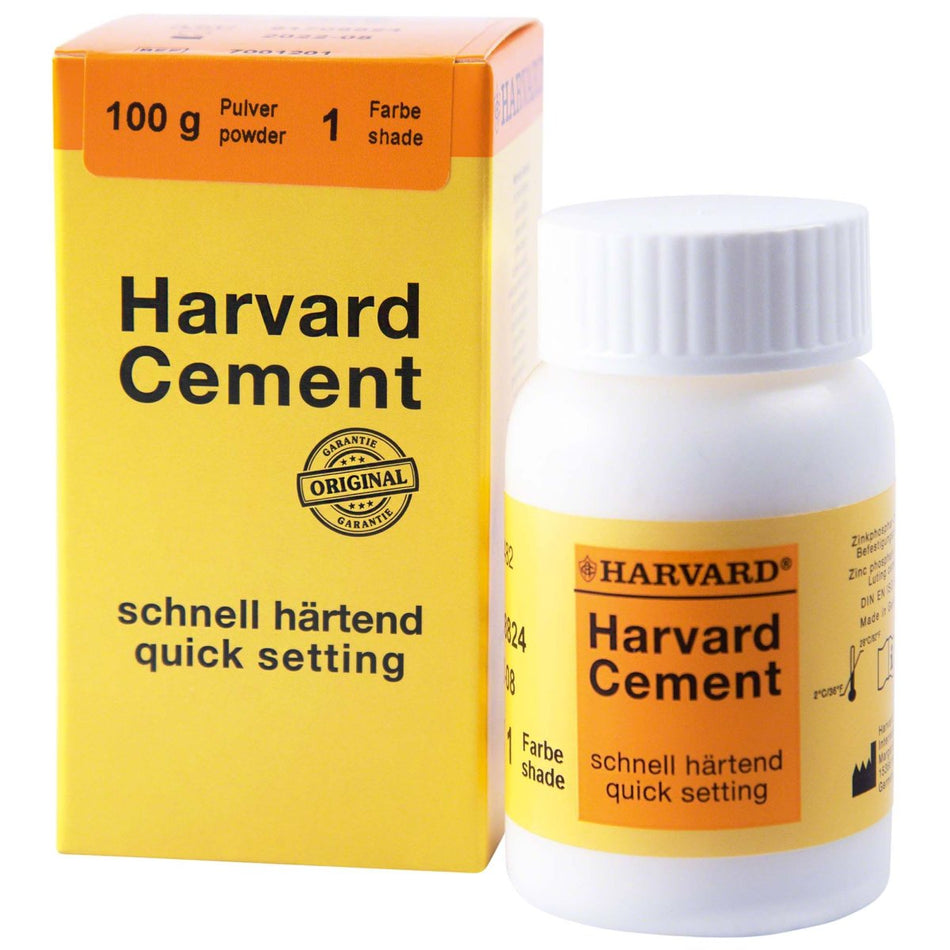 Harvard Cement, whitish, 1 fast-curing, clinical pack of 100 g