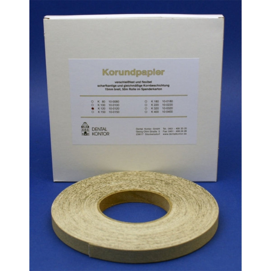 Sandpaper / corundum paper K100 50m, 1 piece 1 roll