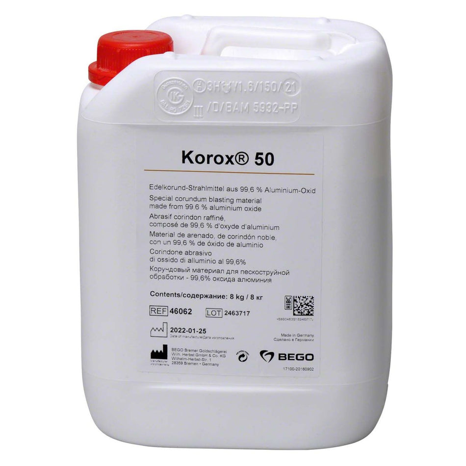 Korox, blasting media, 50 mµ, pack of 8 kg