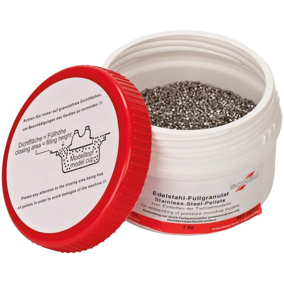 Stainless steel filling granulate lead-free, pack of 1 kg