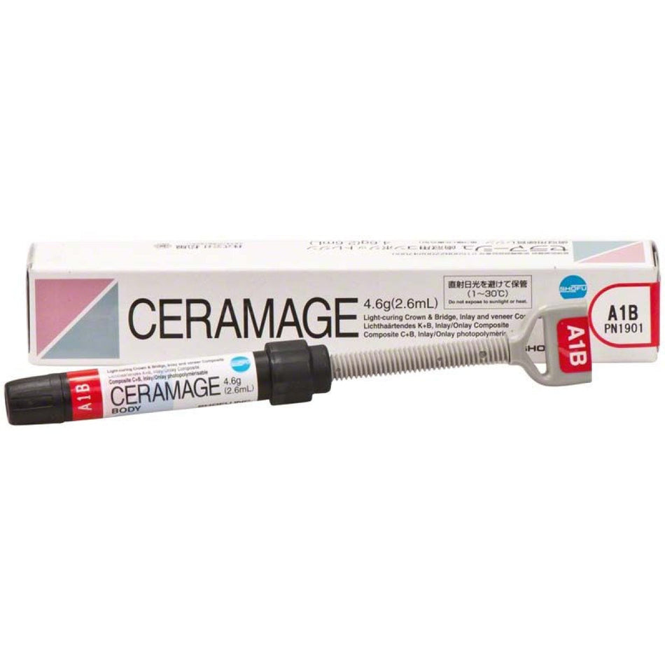 Ceramage dentin mass, A1, syringe of 4.6 g