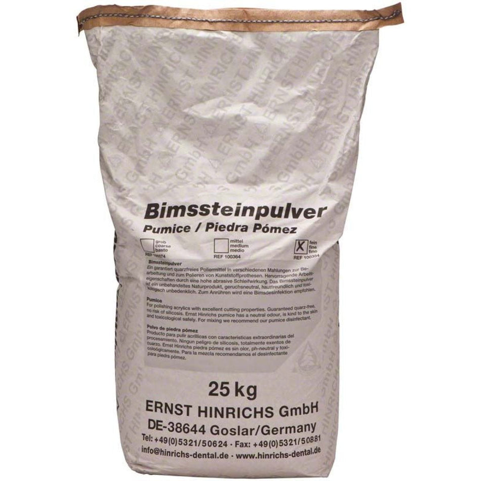 Pumice stone powder, fine, bag of 25 kg