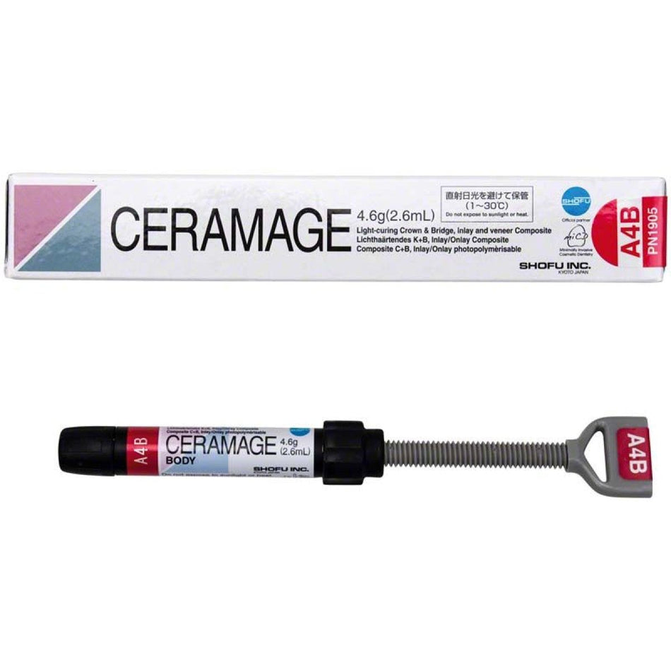 Ceramage dentin mass, A4, syringe of 4.6 g