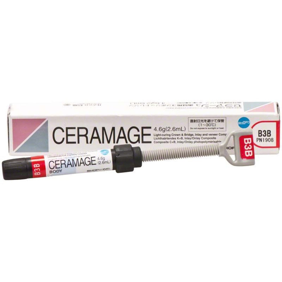 Ceramage dentin mass, B3, syringe of 4.6 g