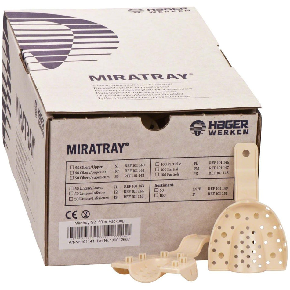 Miratray impression tray, OK S2, medium, pack of 50