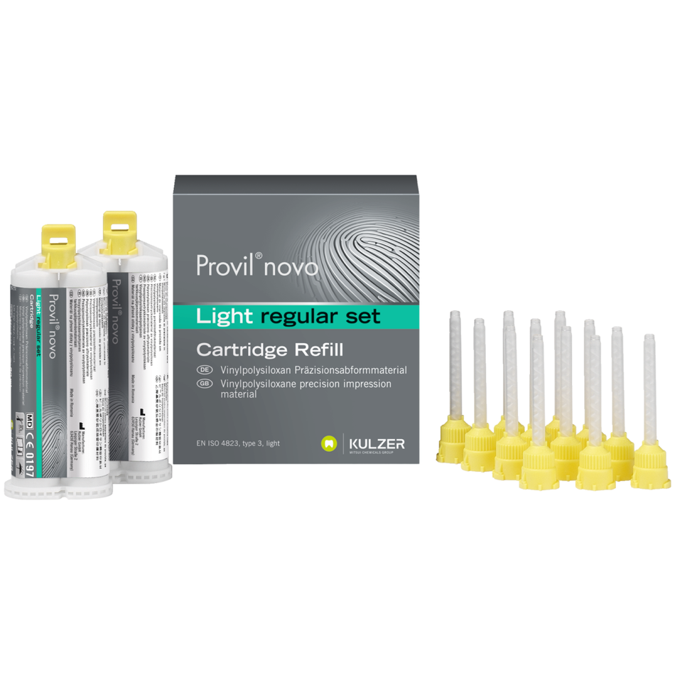 Provil Novo Light Regular, A-Silicone, Set, 2 double cartridges of 50 ml each