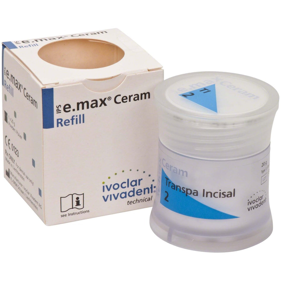 IPS e.max Ceram, nano-fluorapatite glass-ceramic, Incisal 2, transparent, pack of 20 g