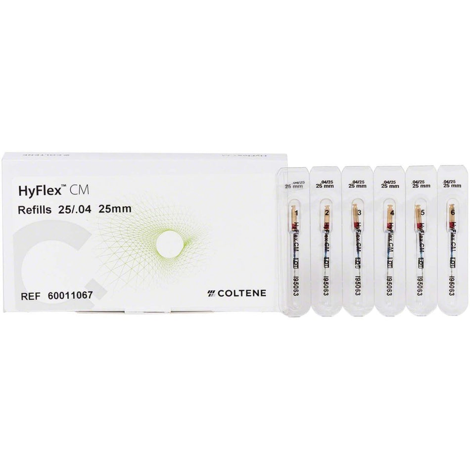 HyFlex CM, NITI files, size. 25/.04, 25 mm, pack of 6 pieces