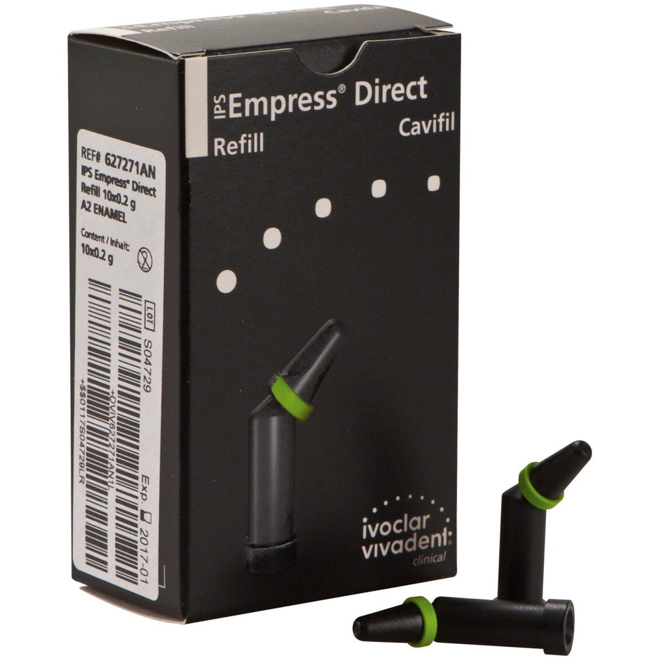 IPS Empress Direct Cavifils Enamel, nanohybrid composite, A2, 10 capsules of 0.2 g each