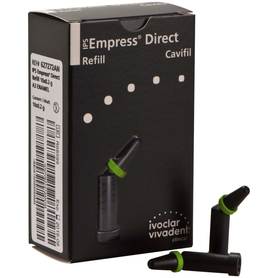 IPS Empress Direct Cavifils Enamel, nanohybrid composite, A3, 10 capsules of 0.2 g each